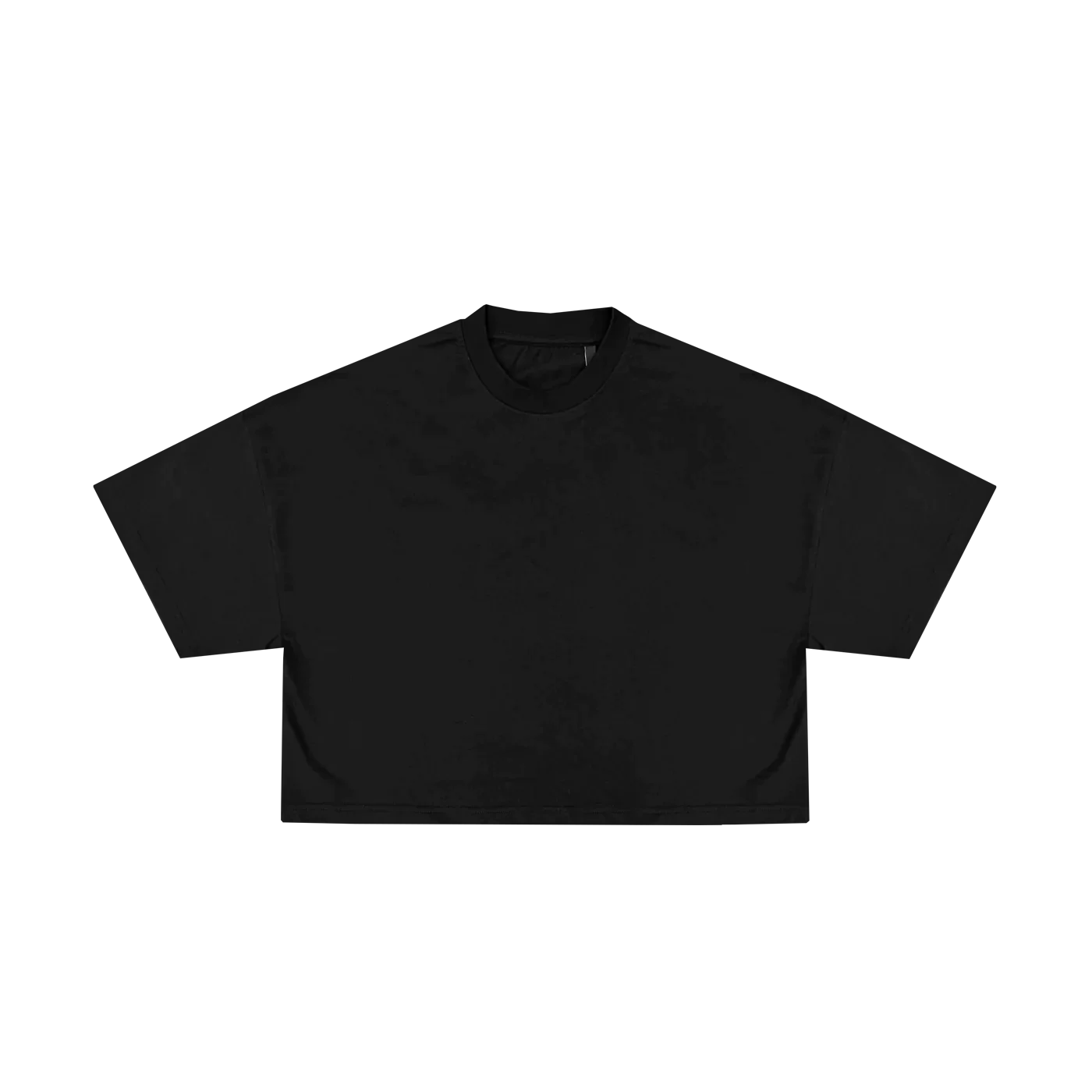 Heavy Weight Cropped T-Shirt Luxury - Schwarz Front