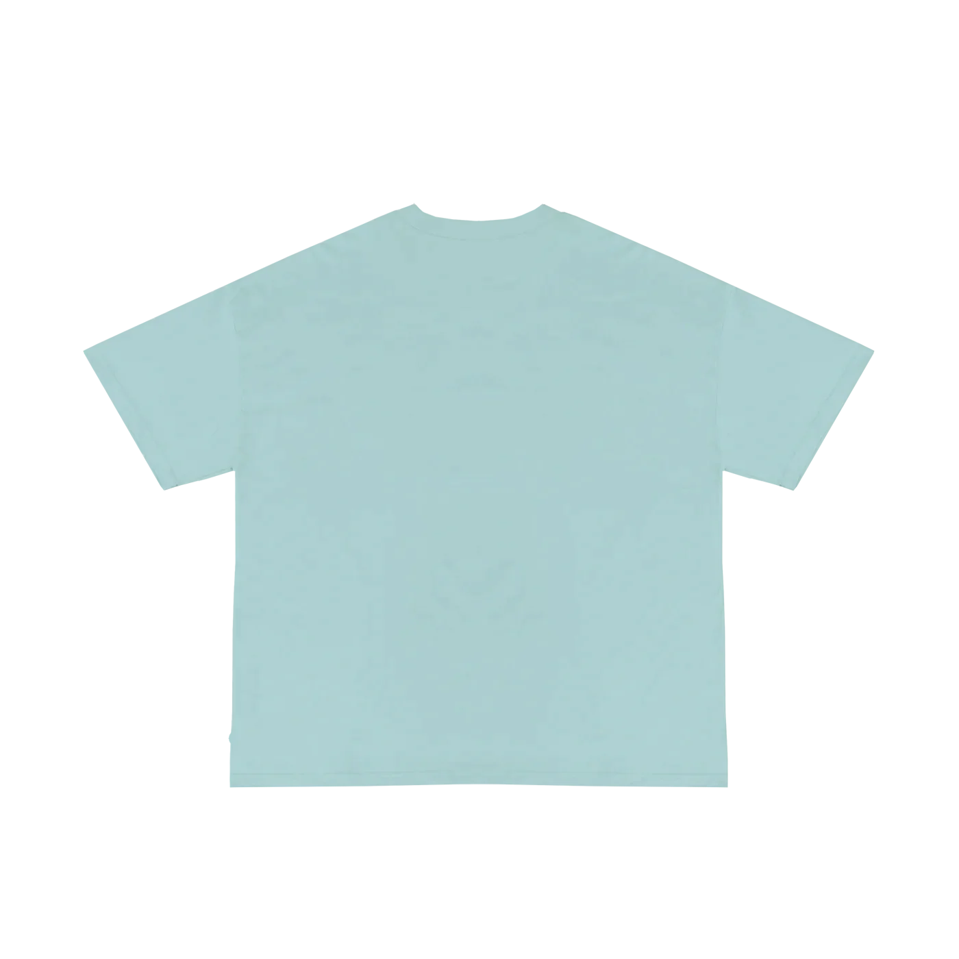 Heavy Weight T-Shirt Luxury - Pastel Blau Back