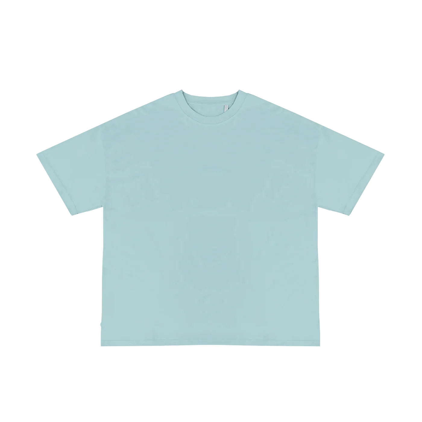 Heavy Weight T-Shirt Luxury - Pastel Blau Front